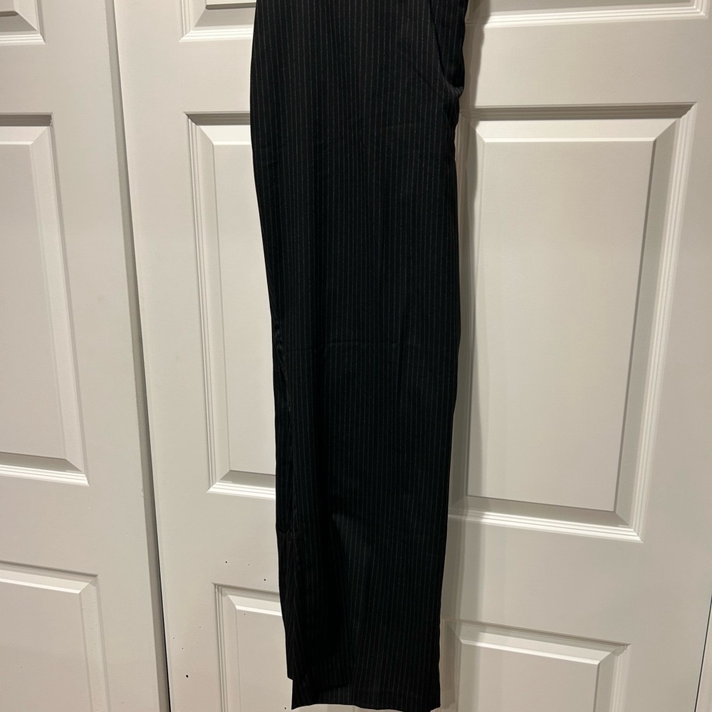 Catherines Dark Gray Pin Stripe Pants Size 3X 26/28 NWOT